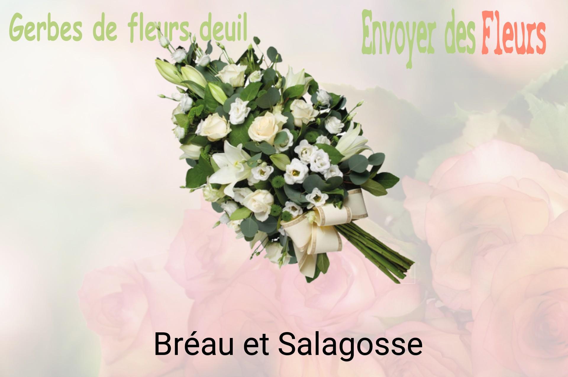 Gerbe de fleurs de deuil livrée à Bréau-et-Salagosse
